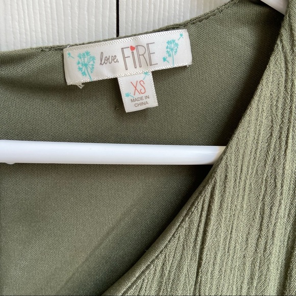 Boutique Olive Green Dress - Picture 3 of 4